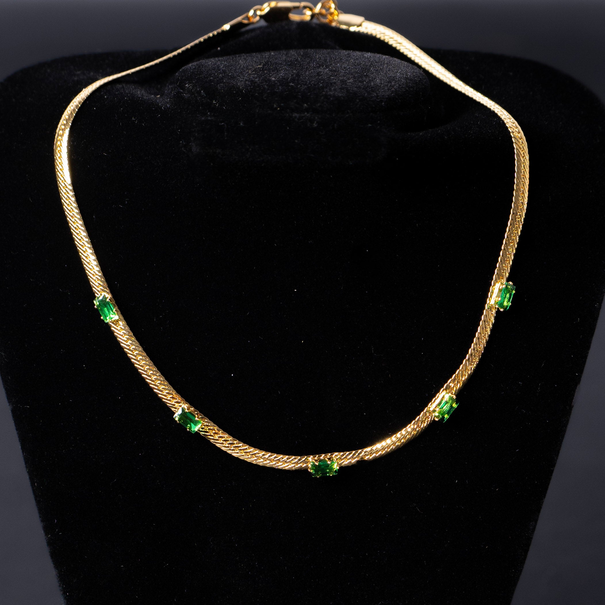 Snake Studded Choker Necklace